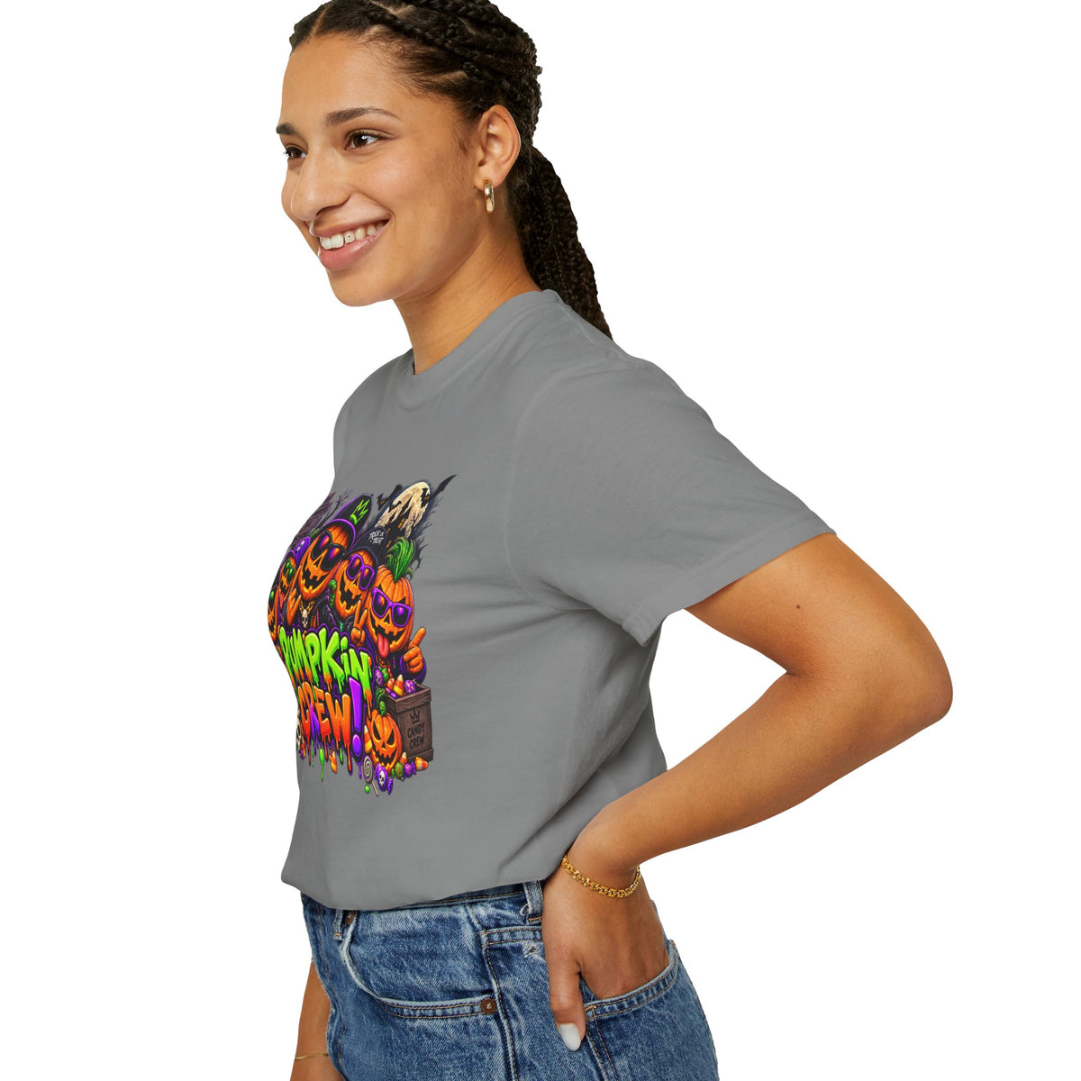 Pumpkin Crew Halloween T-Shirt – Funny Jack O’ Lantern Graphic Tee