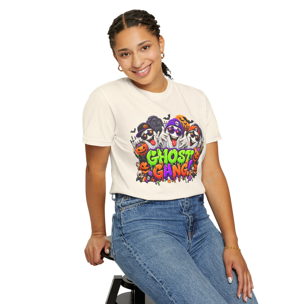 Ghost Gang Halloween T-Shirt – Funny Colorful Ghost Graphic Tee