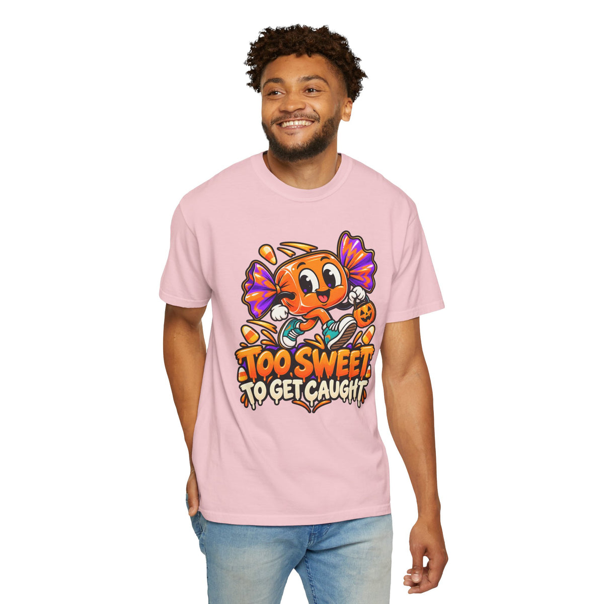 Too Sweet to Get Caught – Cute Halloween Candy T-Shirt