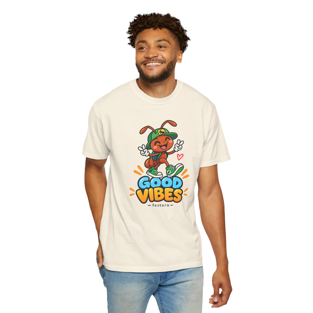 Good Vibes – Happy Ant Graphic T-Shirt
