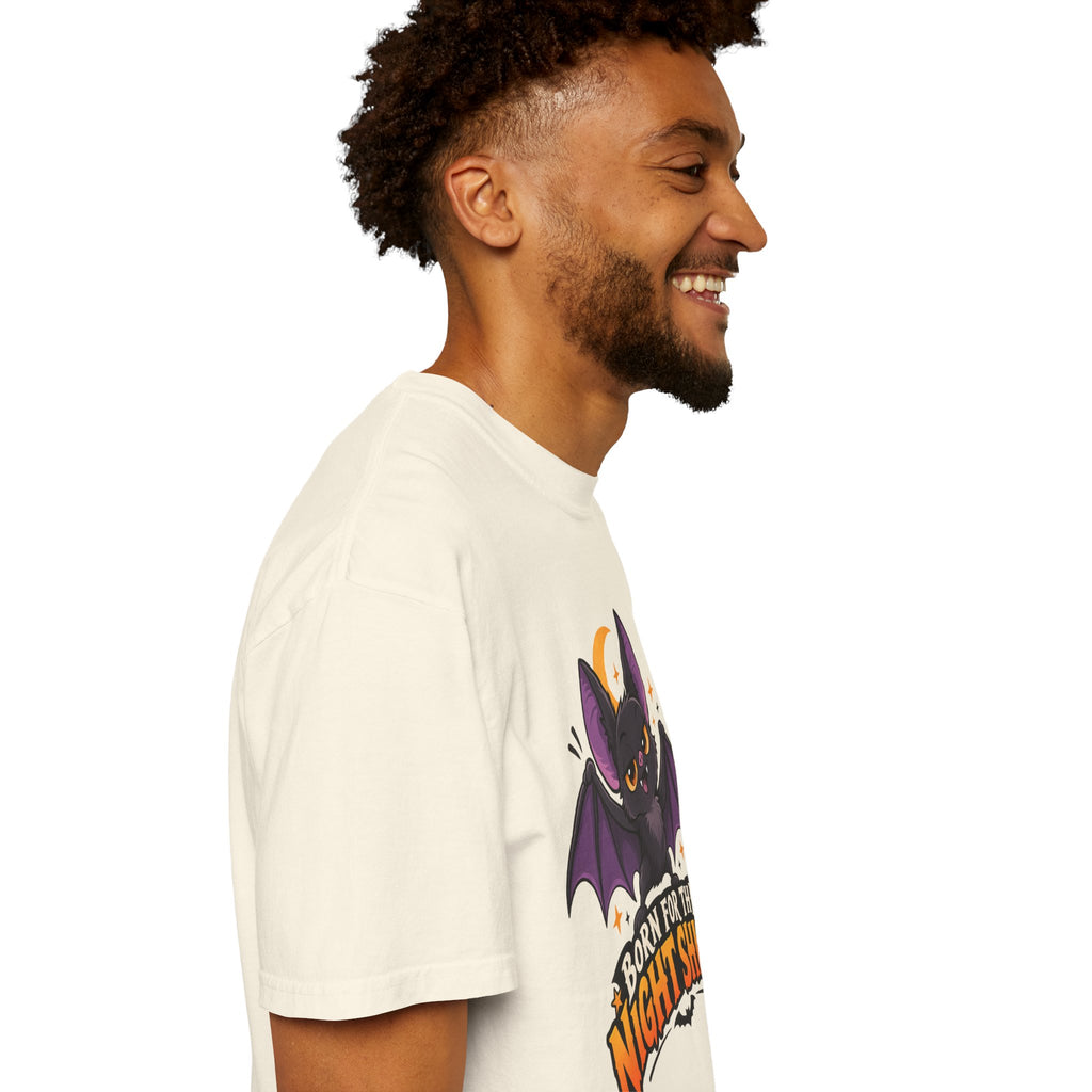 Born for the Night Shift – Cute Halloween Bat T-Shirt
