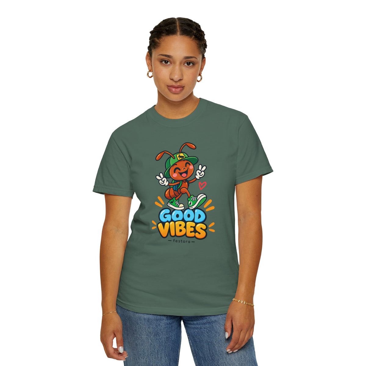 Good Vibes – Happy Ant Graphic T-Shirt