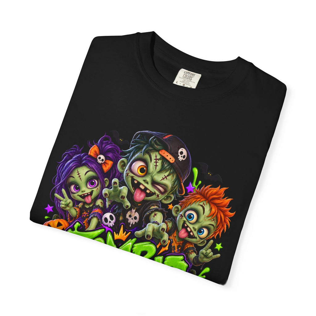 Zombie Party On! – Halloween Zombie Crew Graphic T-Shirt