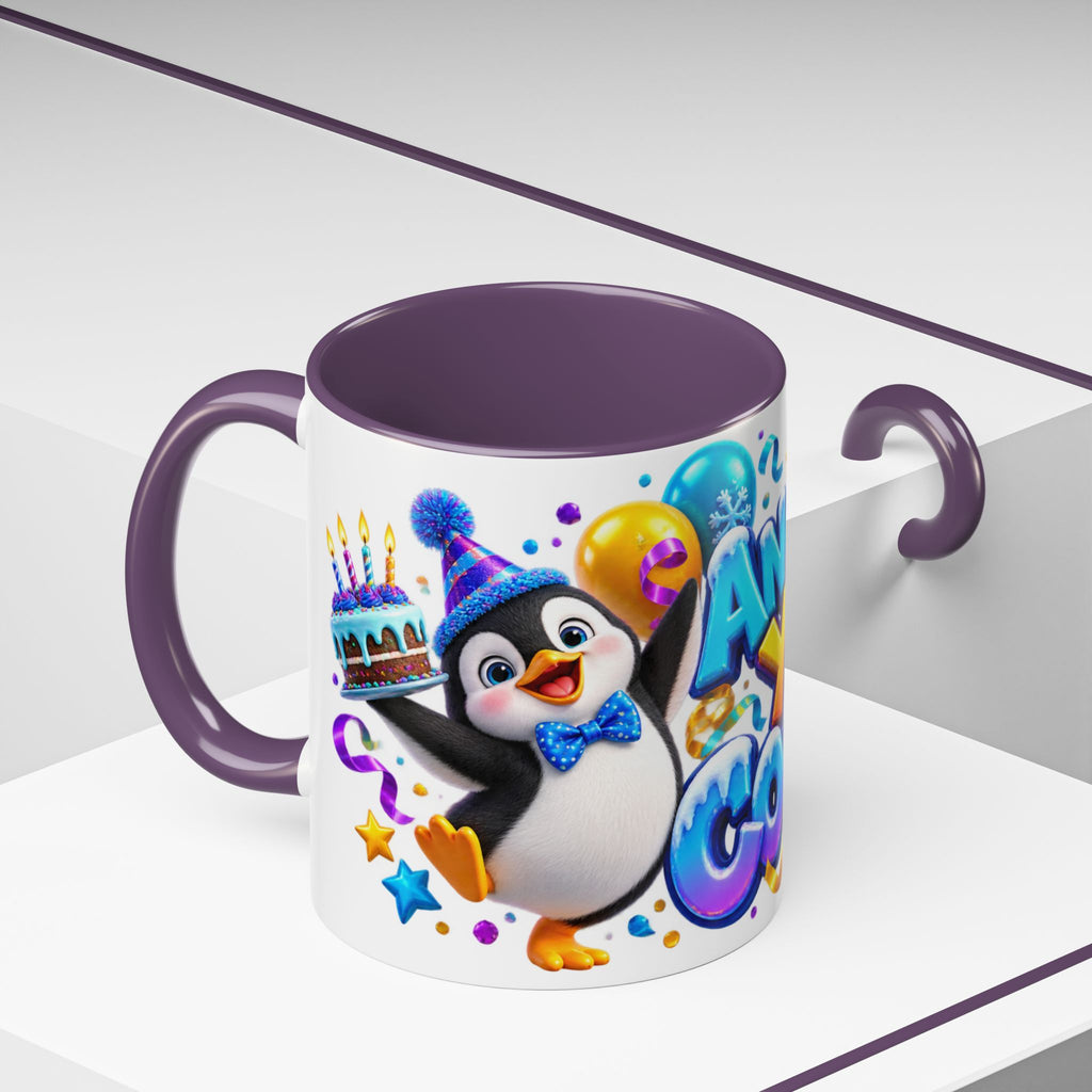 Another Year Cooler Penguin Birthday White Mug