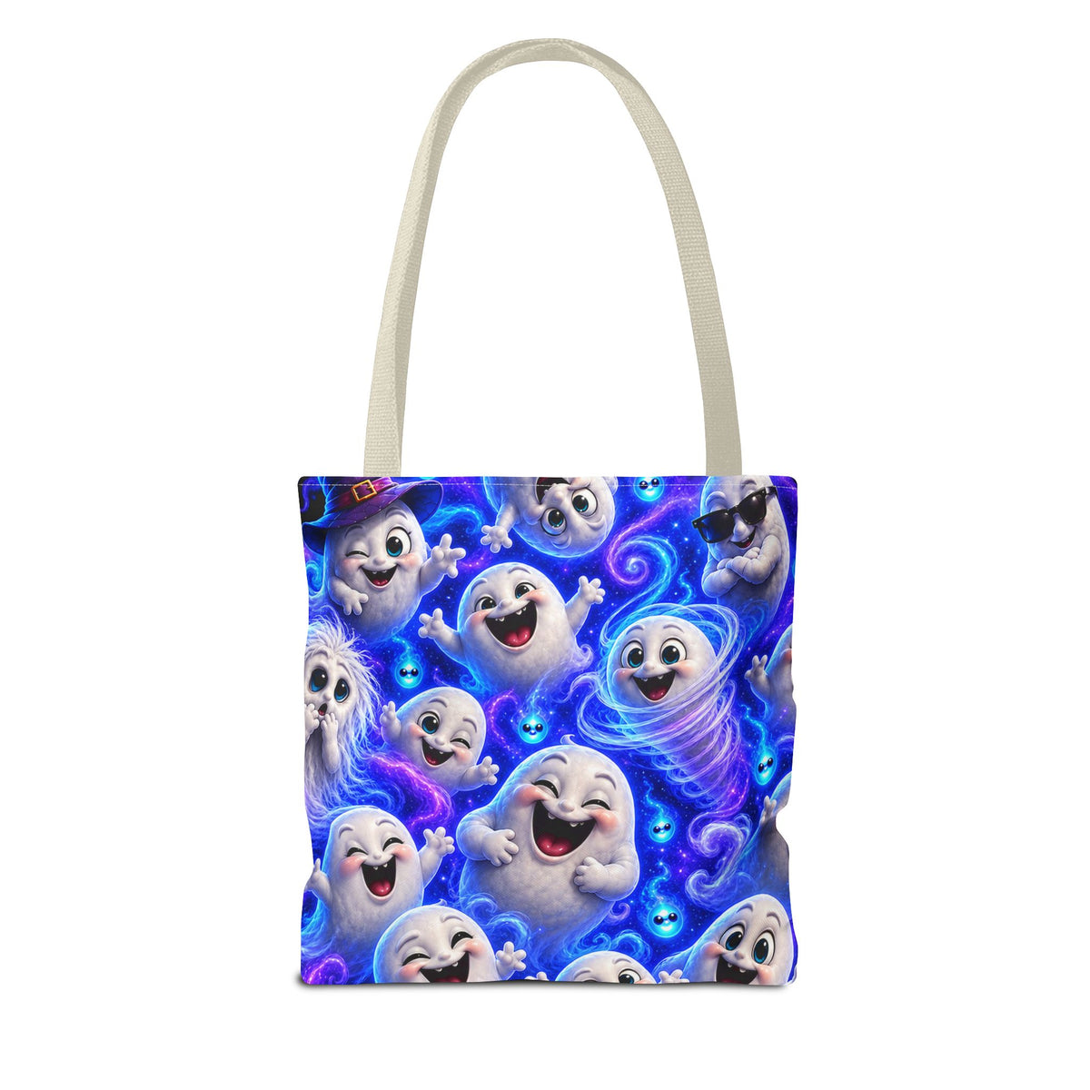 Ghost Friends Tote Bag — Cute Halloween Spirits All-Over Print