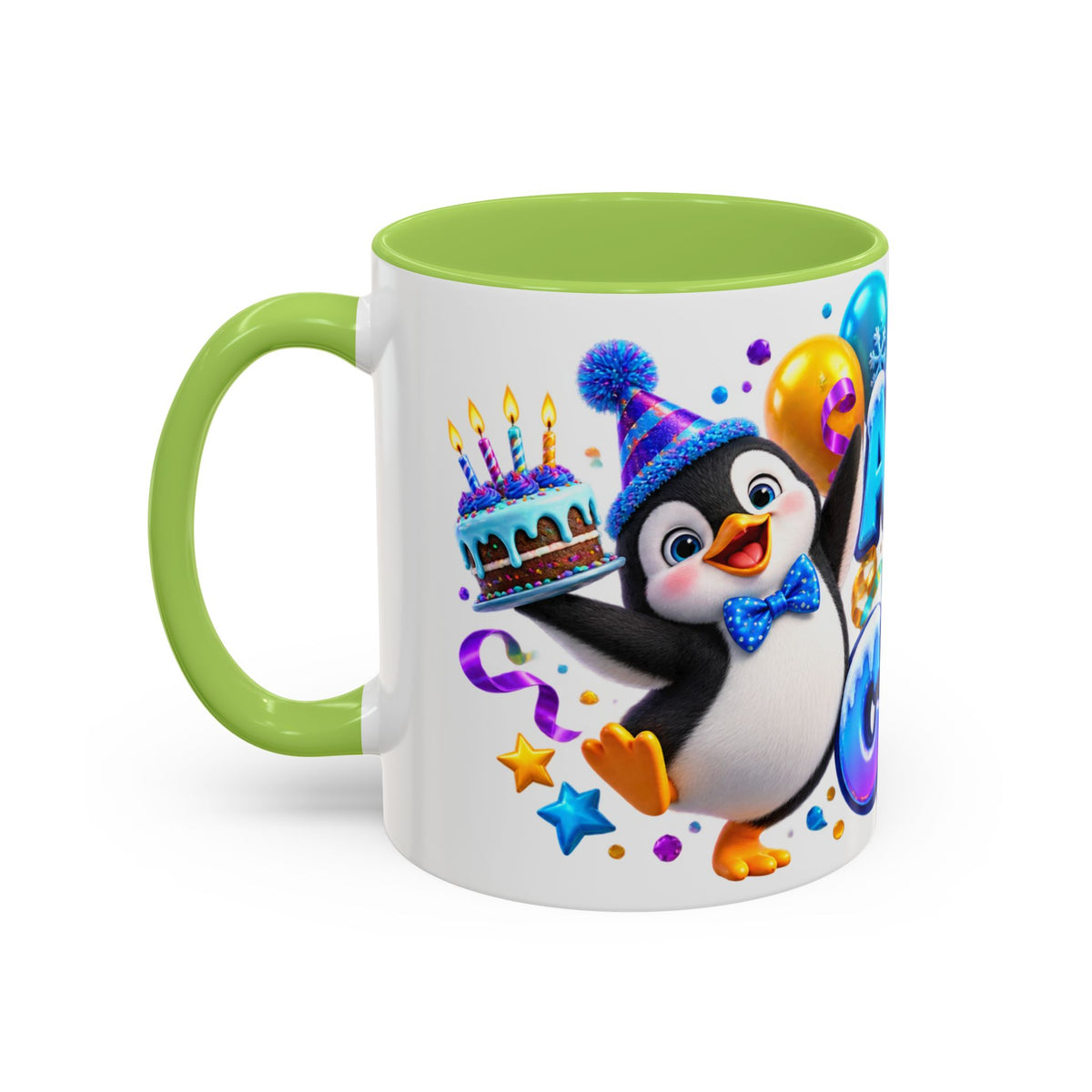 Another Year Cooler Penguin Birthday White Mug