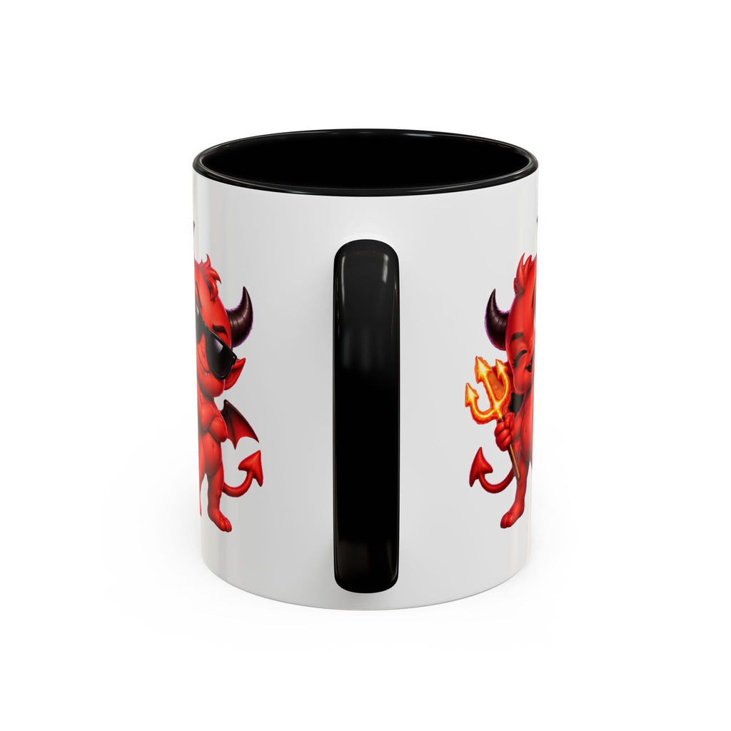 Raise a Little Hell Cute Devils Halloween White Mug