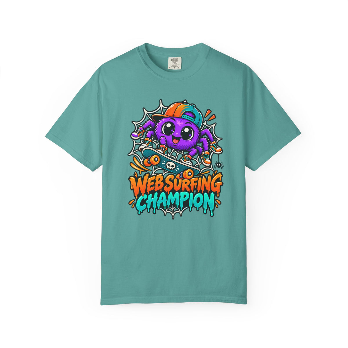 Web Surfing Champion – Cute Halloween Spider T-Shirt