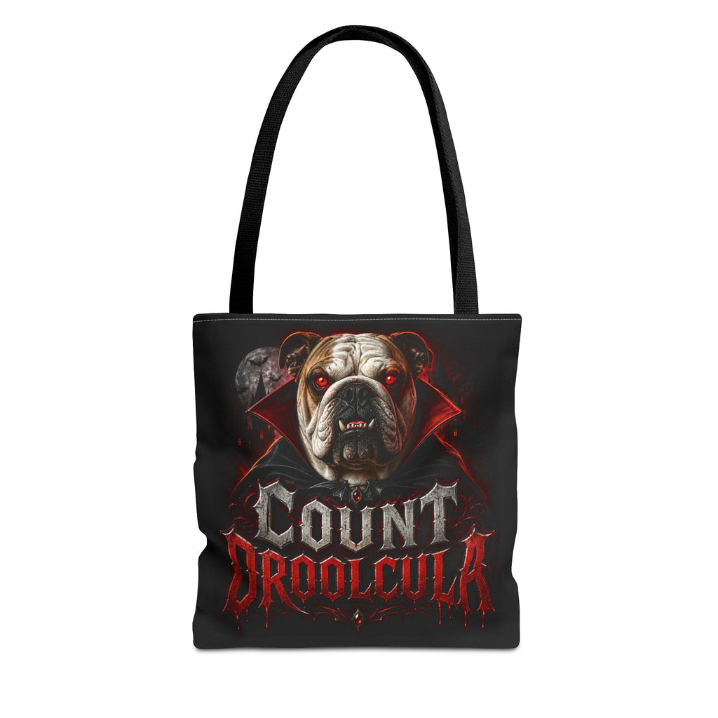 Count Droolcula Tote Bag — Halloween Bulldog Vampire Tote