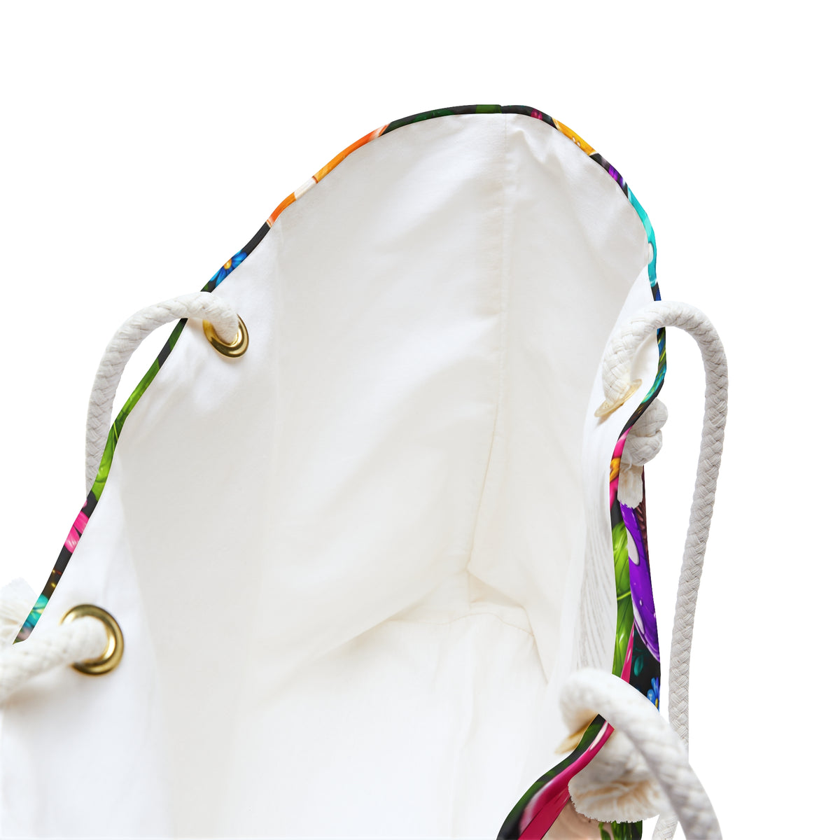 Mushroom Meadow Weekender Bag — Colorful Fantasy Travel Tote