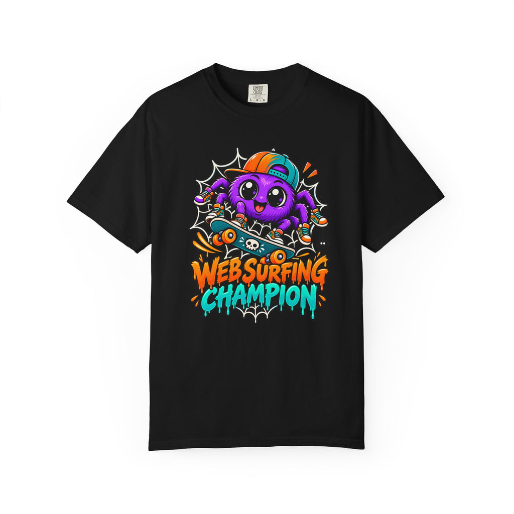 Web Surfing Champion – Cute Halloween Spider T-Shirt