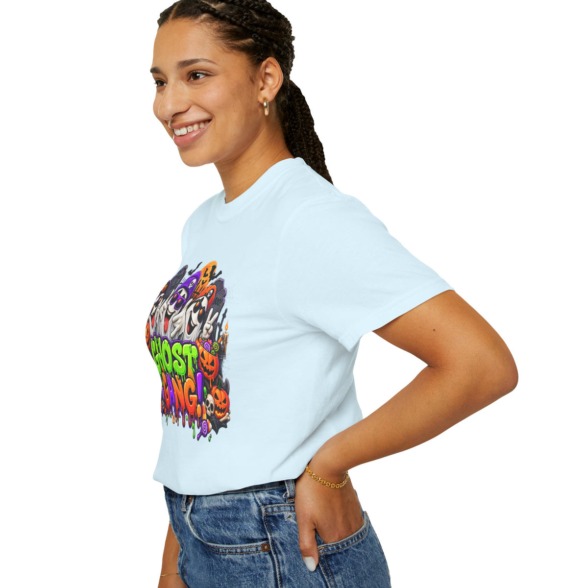 Ghost Gang Halloween T-Shirt – Funny Colorful Ghost Graphic Tee