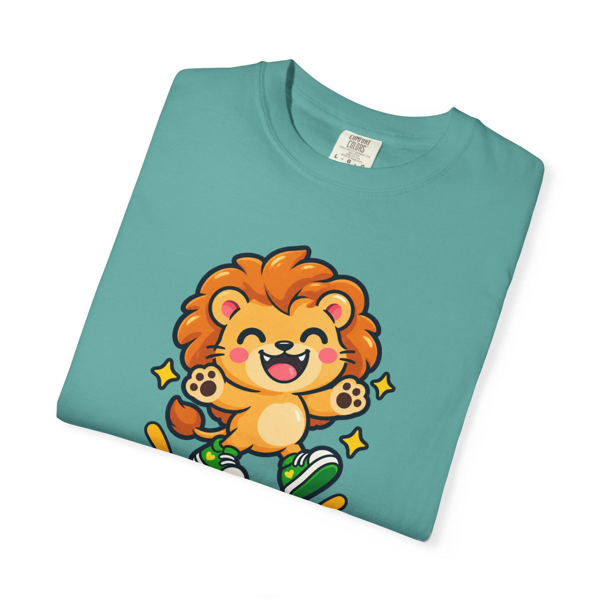 Stay Roarsome – Cute Happy Lion Graphic T-Shirt