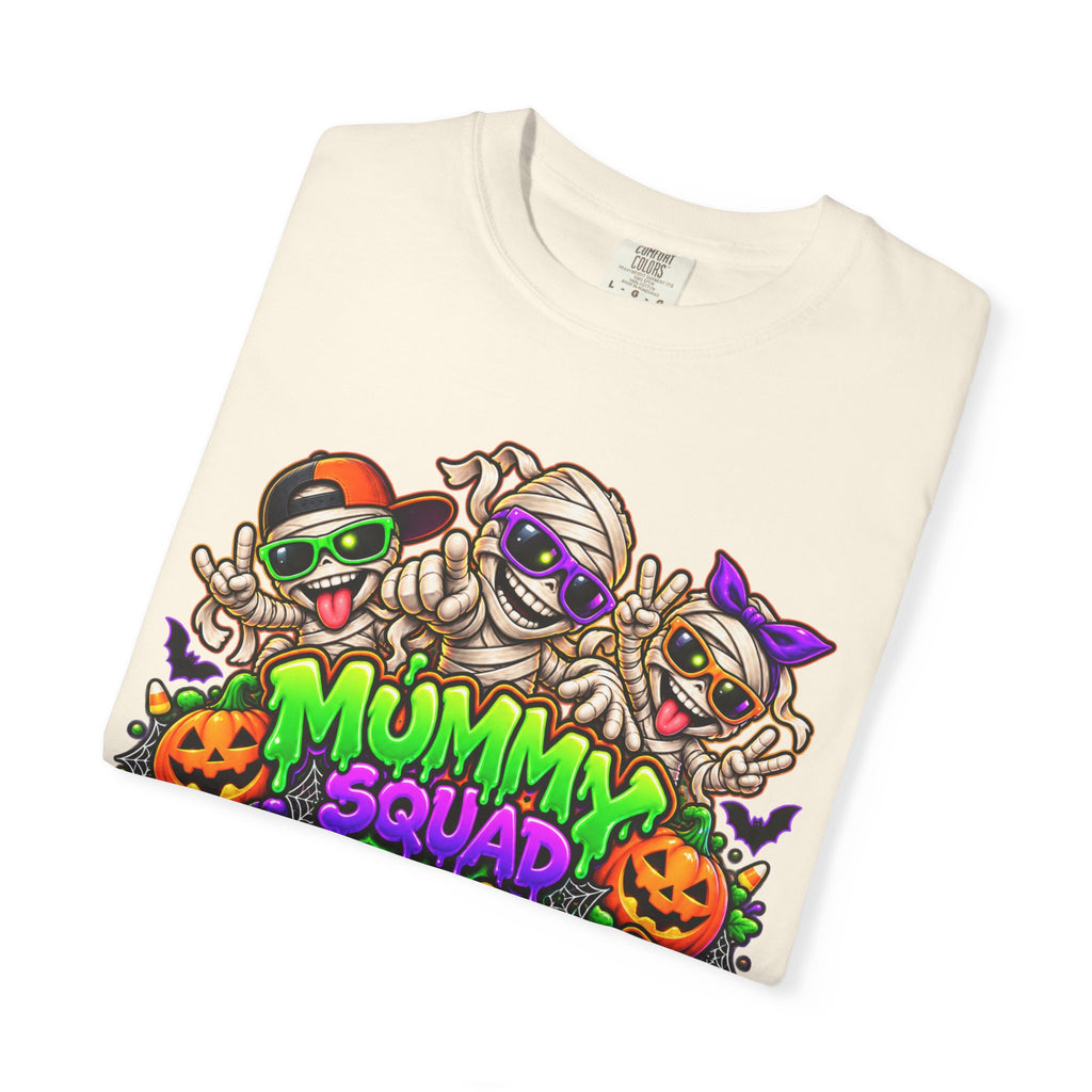 Mummy Squad For Life Halloween T-Shirt – Funny Colorful Mummy Graphic Tee