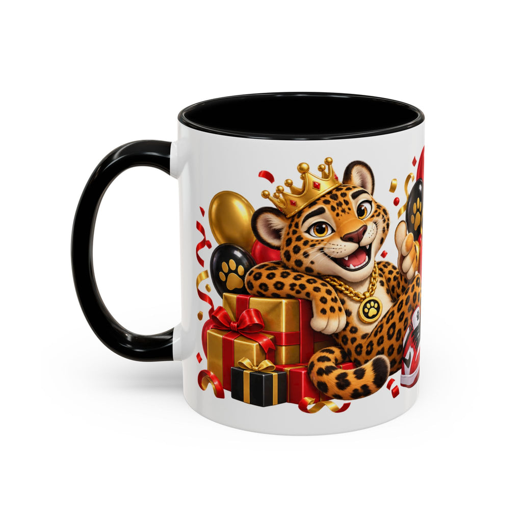 Title: Happy Birthday Jaguar Mug – Colorful 3D Birthday Gift – White Coffee Mug