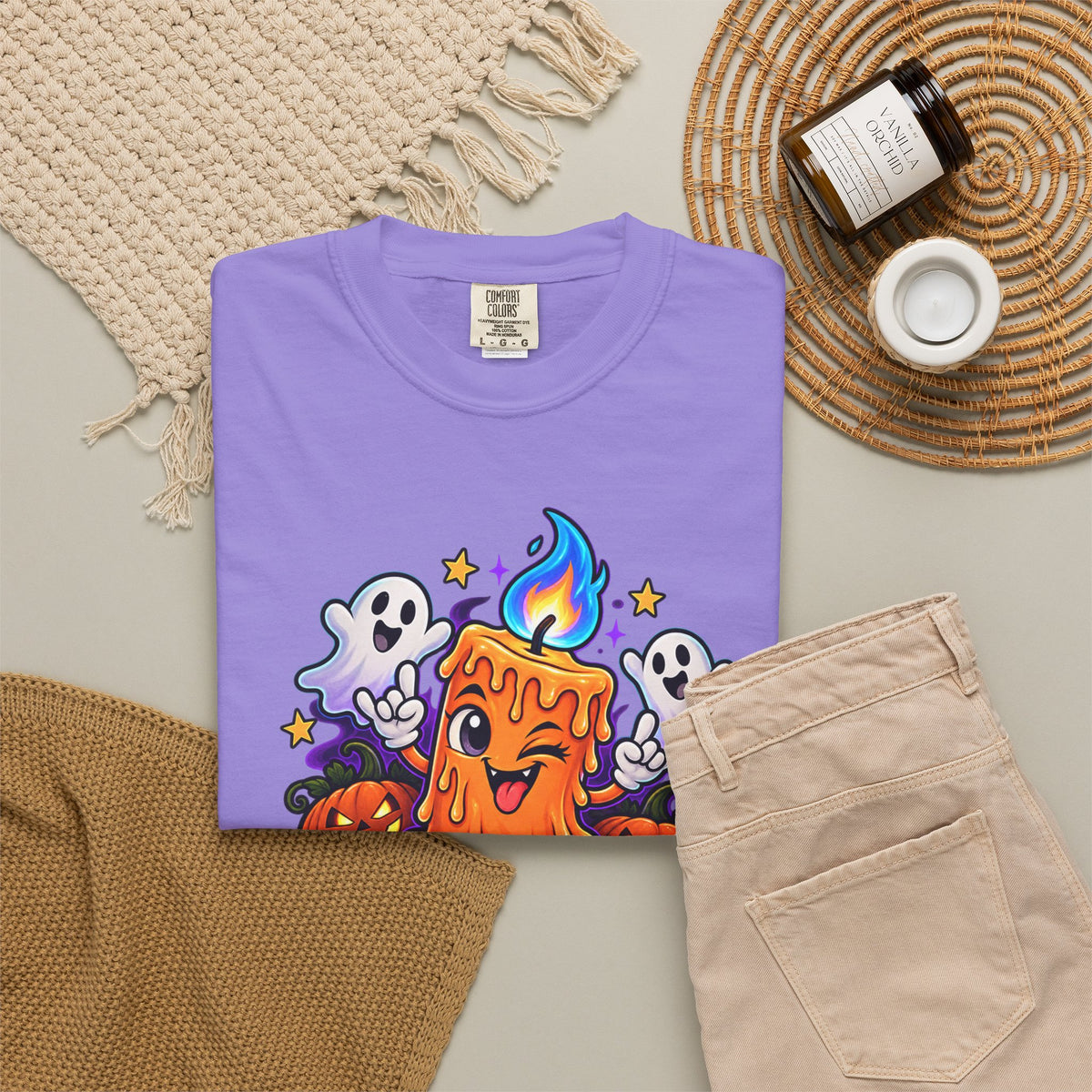 Too Lit to Quit – Funny Halloween Candle T-Shirt