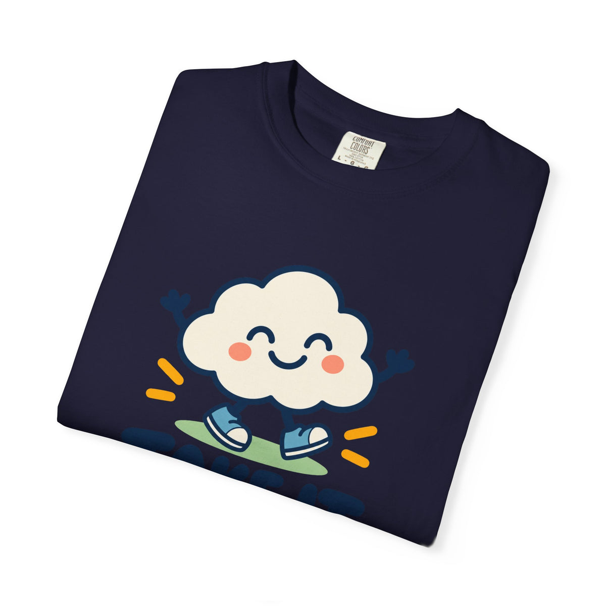 Take It Easy – Happy Cloud Graphic T-Shirt | Festora Everyday