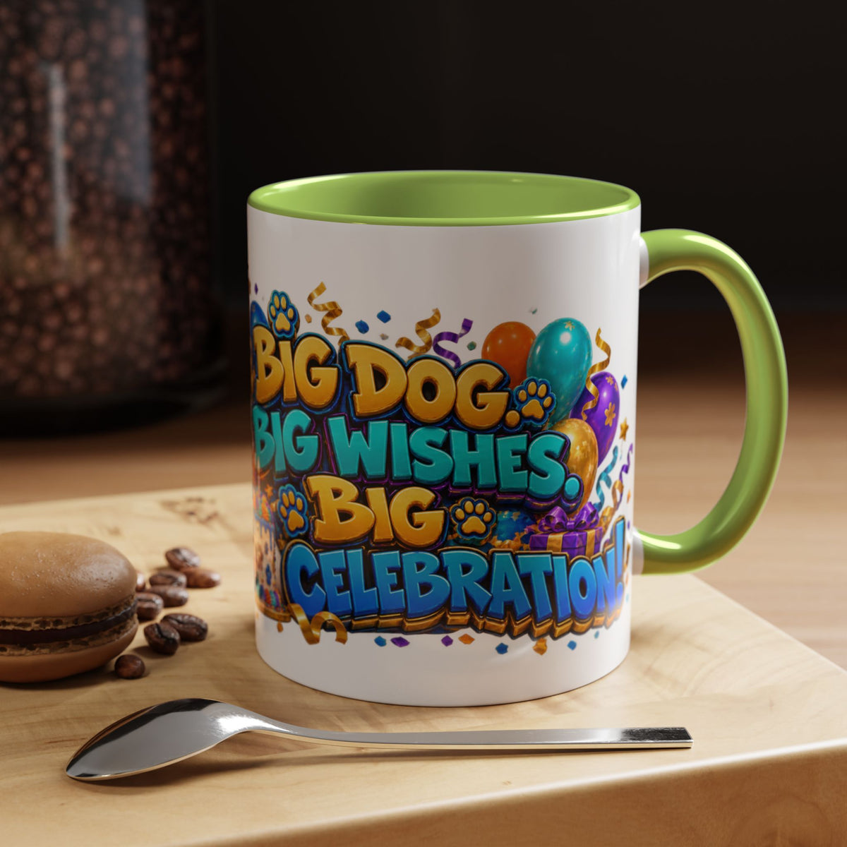 Big Dog Big Wishes Saint Bernard Birthday White Mug