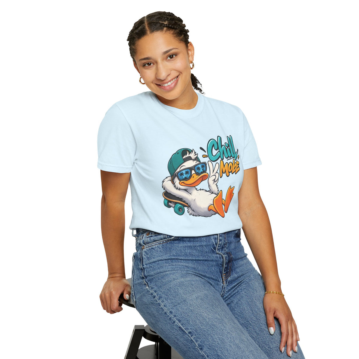 Chill Mode Duck Graphic T-Shirt | Festora Everyday