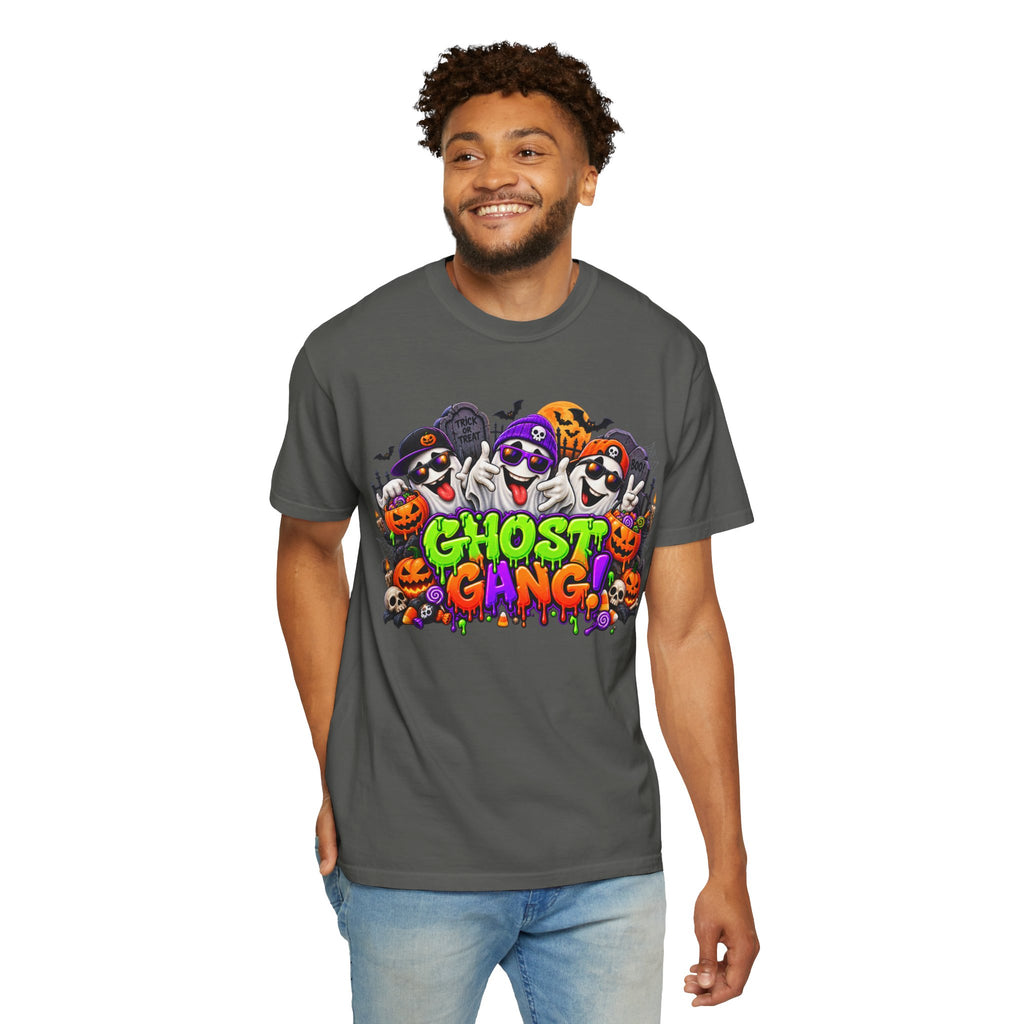 Ghost Gang Halloween T-Shirt – Funny Colorful Ghost Graphic Tee