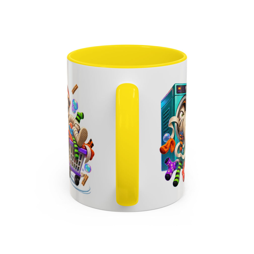 Wrapped Up in Trouble Mummy Halloween White Mug