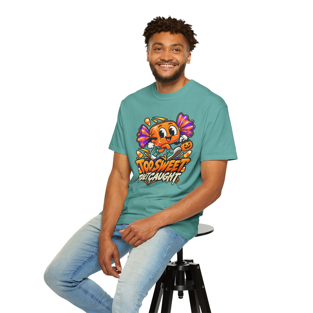 Too Sweet to Get Caught – Cute Halloween Candy T-Shirt