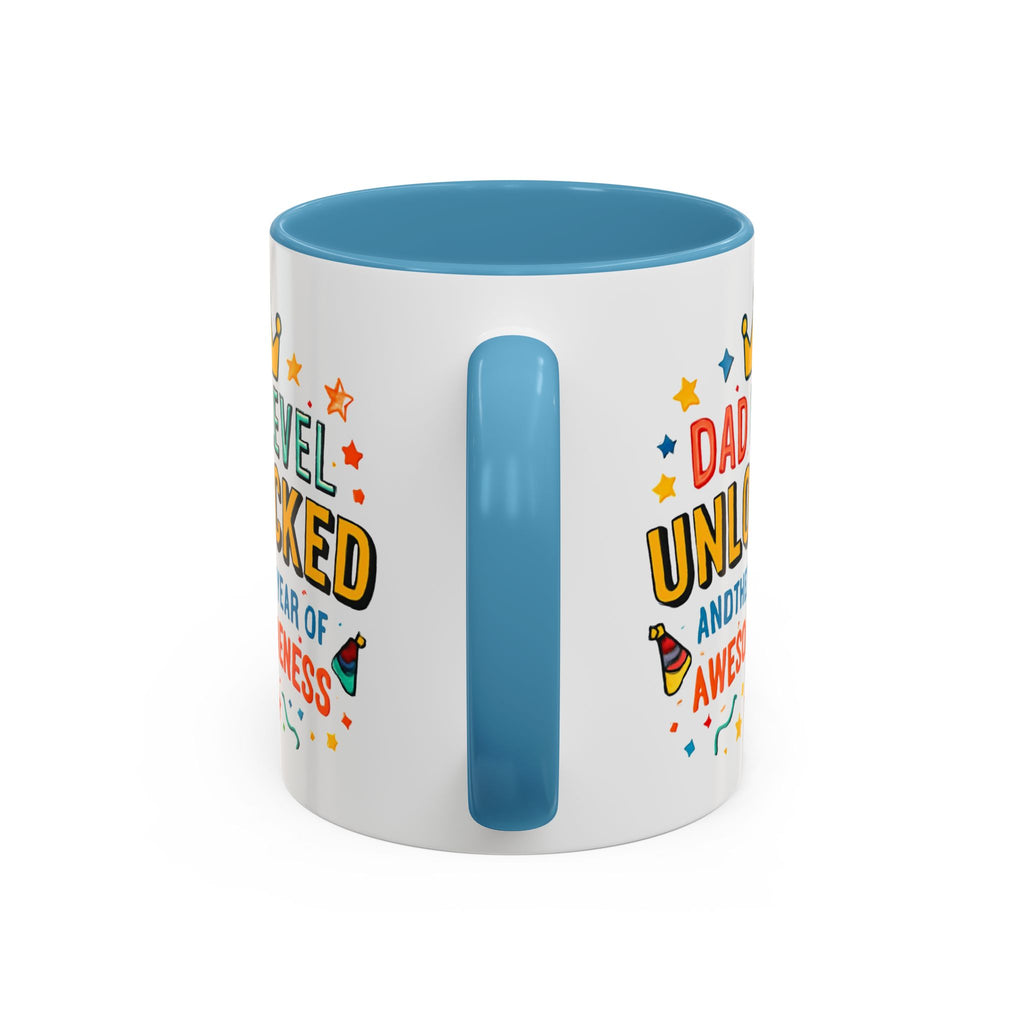 Dad Level Unlocked Coffee Mug – Funny Father’s Day 11/15oz Accent Mug