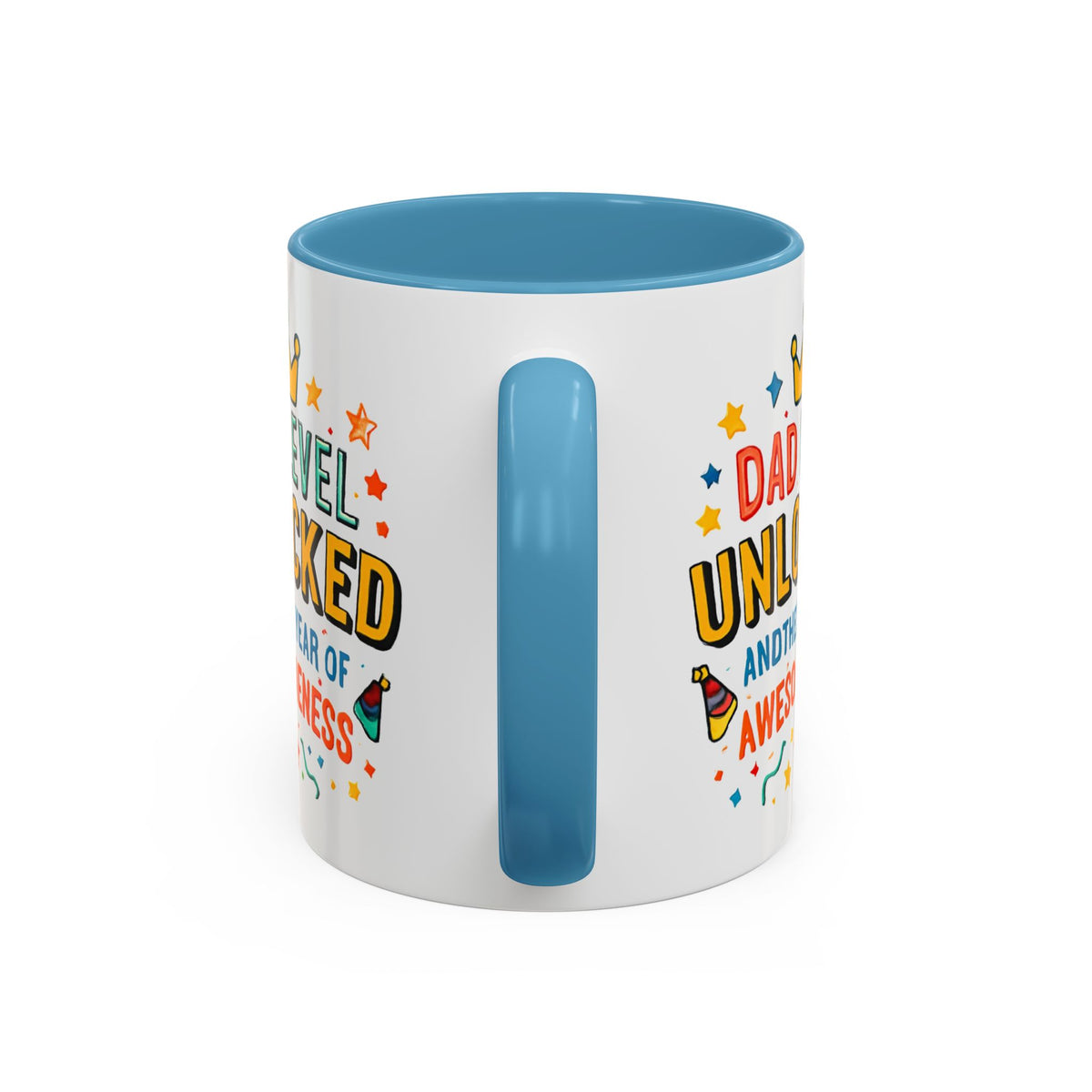 Dad Level Unlocked Coffee Mug – Funny Father’s Day 11/15oz Accent Mug