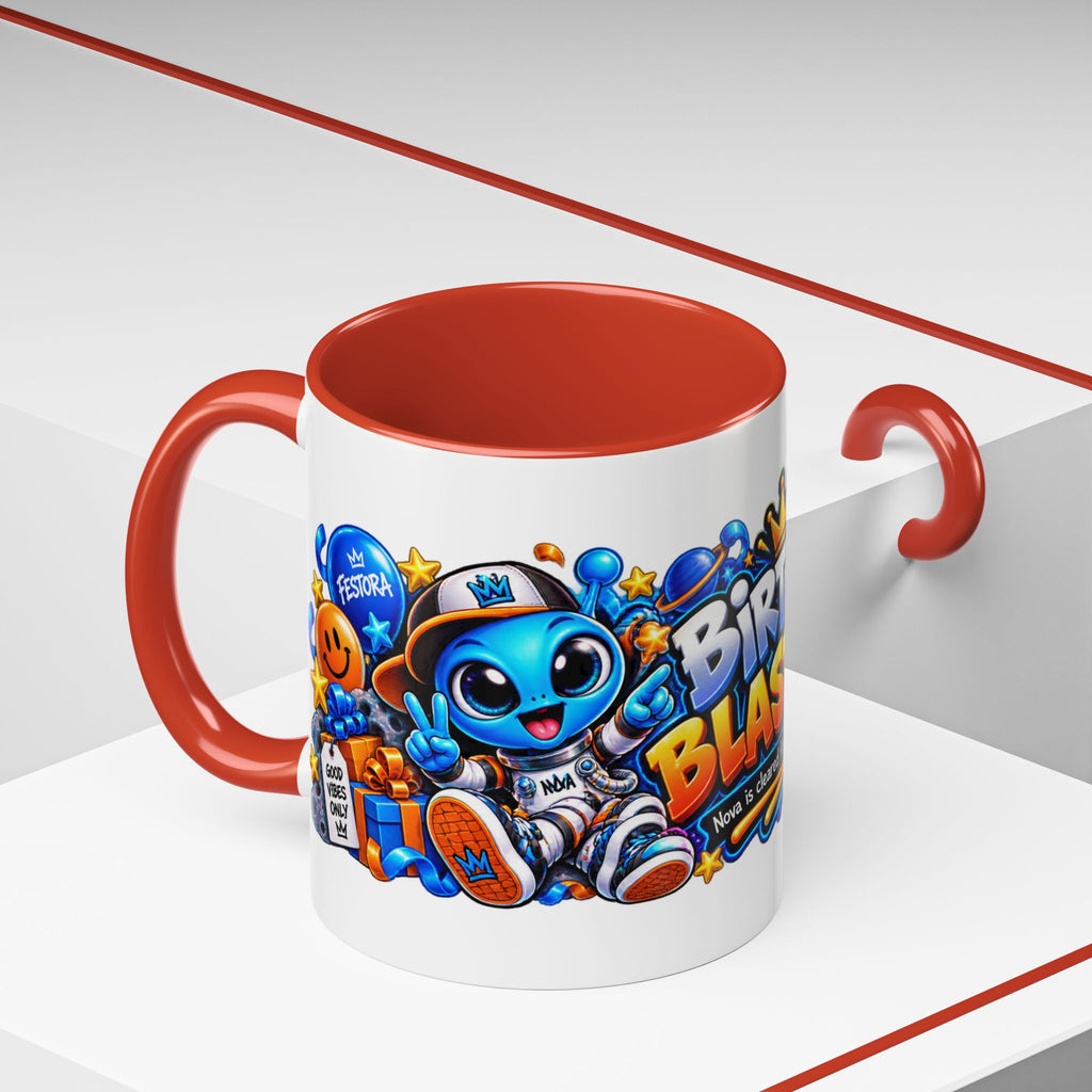 Festora Alien Birthday Mug – Birthday Blast Off Coffee Cup