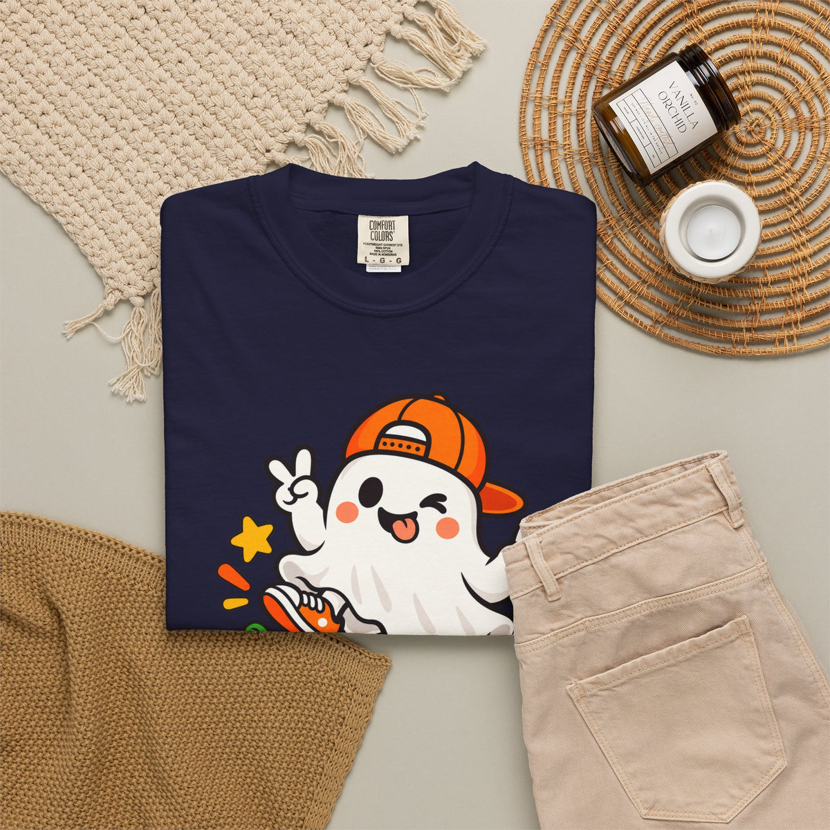 Just Boo It Halloween T-Shirt | Cute Skater Ghost Graphic Tee