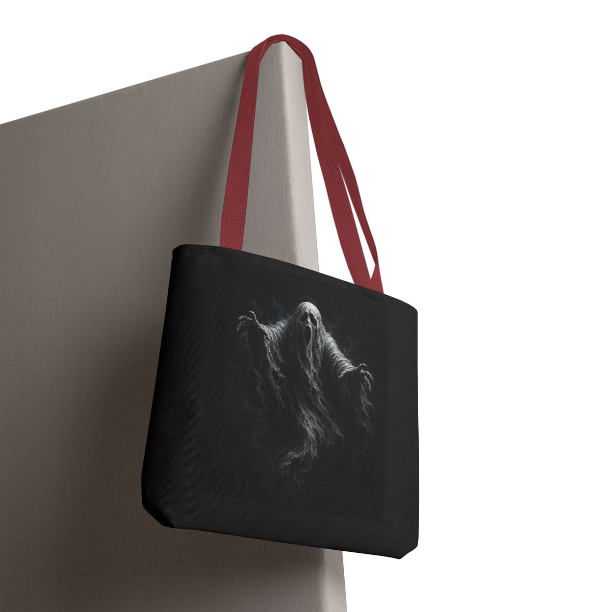 Ghostly Spirit Tote Bag — Spooky Halloween All-Over Print