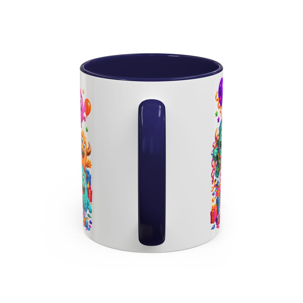Birthday Mode On Monsters Coffee Mug — Colorful Party Coffee Cup (11/15oz)