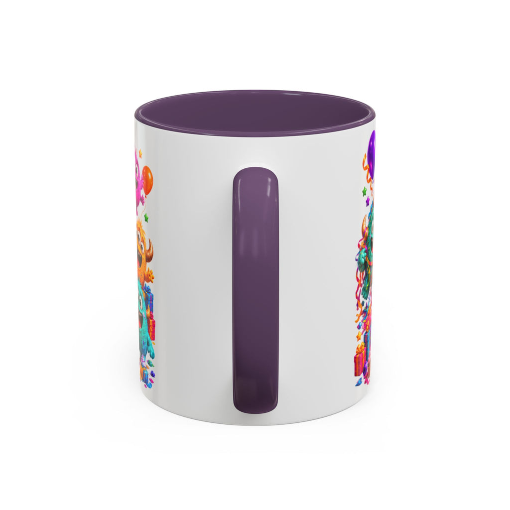 Birthday Mode On Monsters Coffee Mug — Colorful Party Coffee Cup (11/15oz)