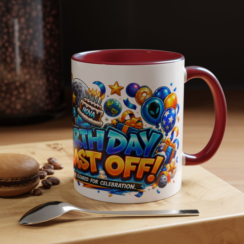Festora Alien Birthday Mug – Birthday Blast Off Coffee Cup