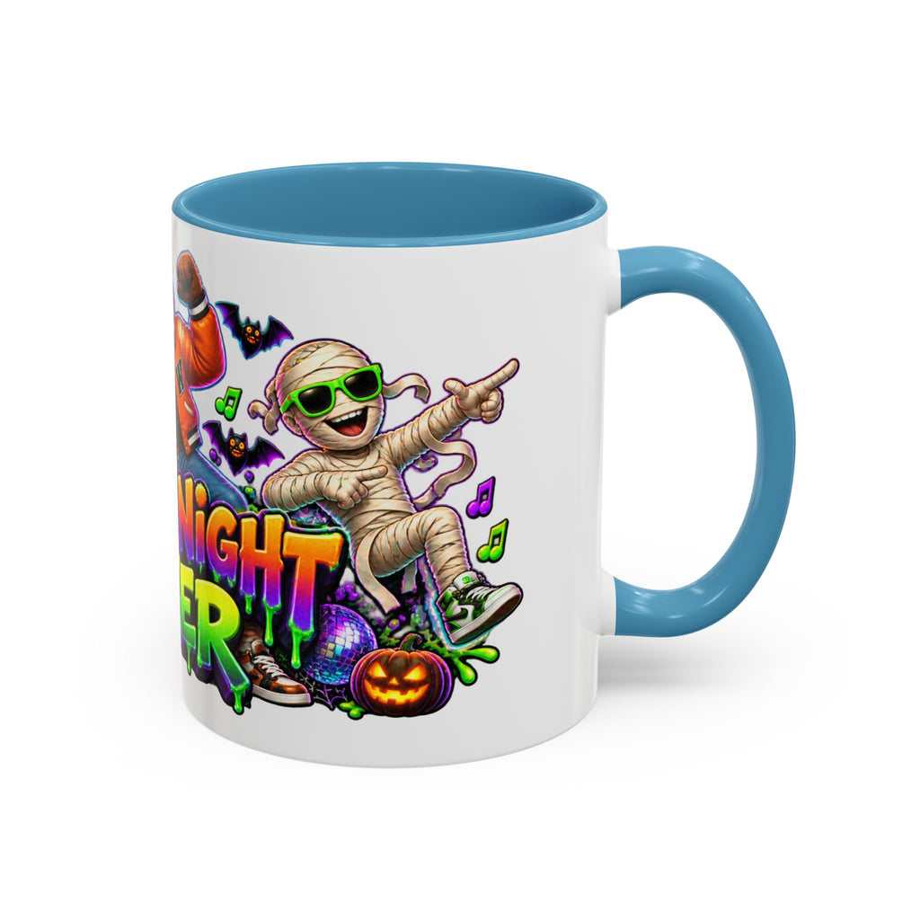 Fright Night Fever Dancing Monsters Halloween White Mug