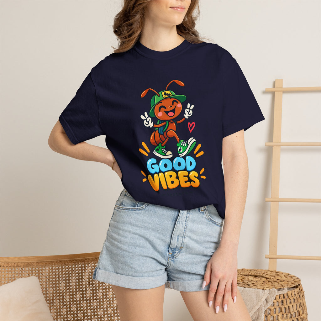 Good Vibes – Happy Ant Graphic T-Shirt
