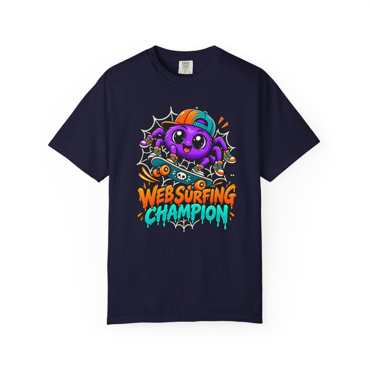 Web Surfing Champion – Cute Halloween Spider T-Shirt
