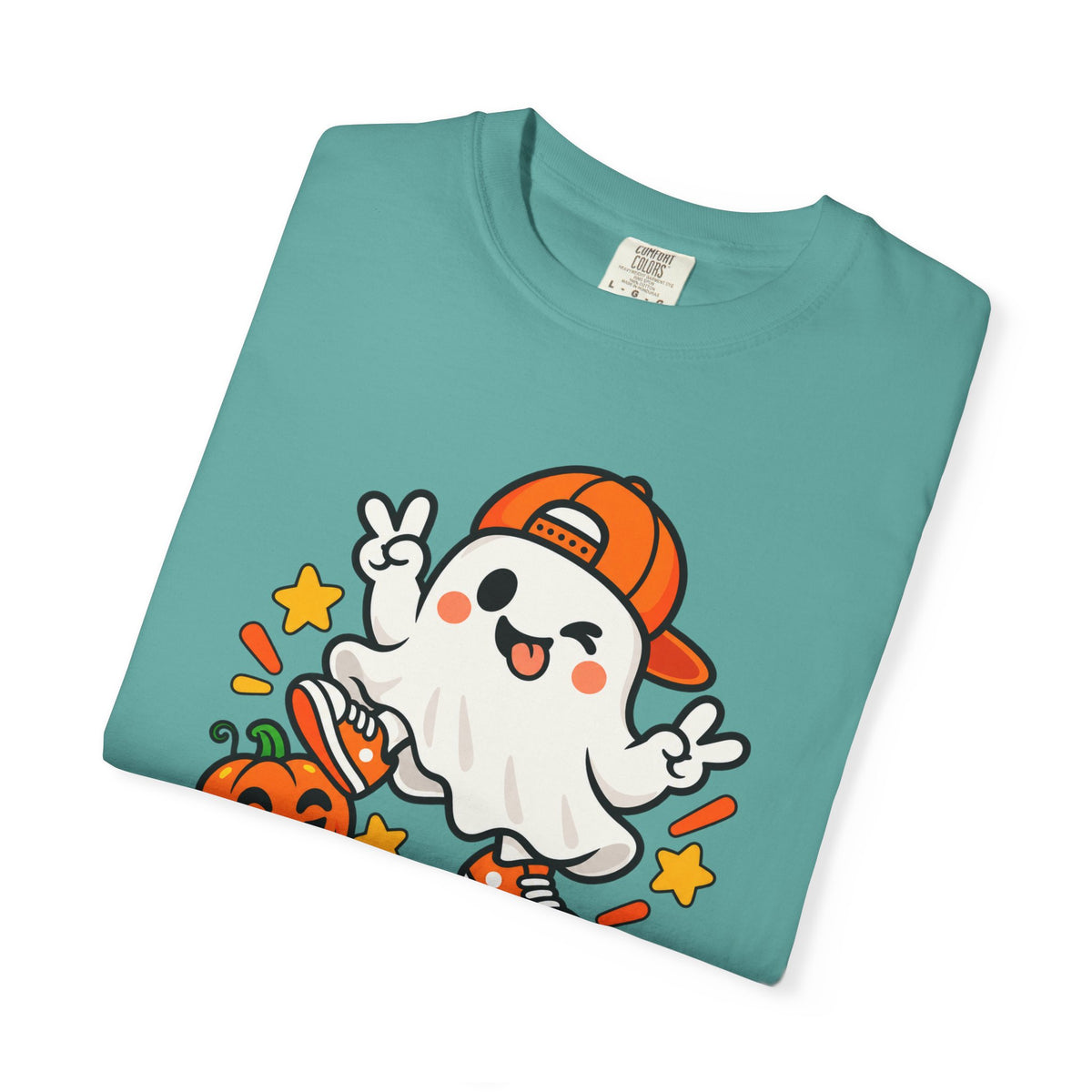 Just Boo It Halloween T-Shirt | Cute Skater Ghost Graphic Tee