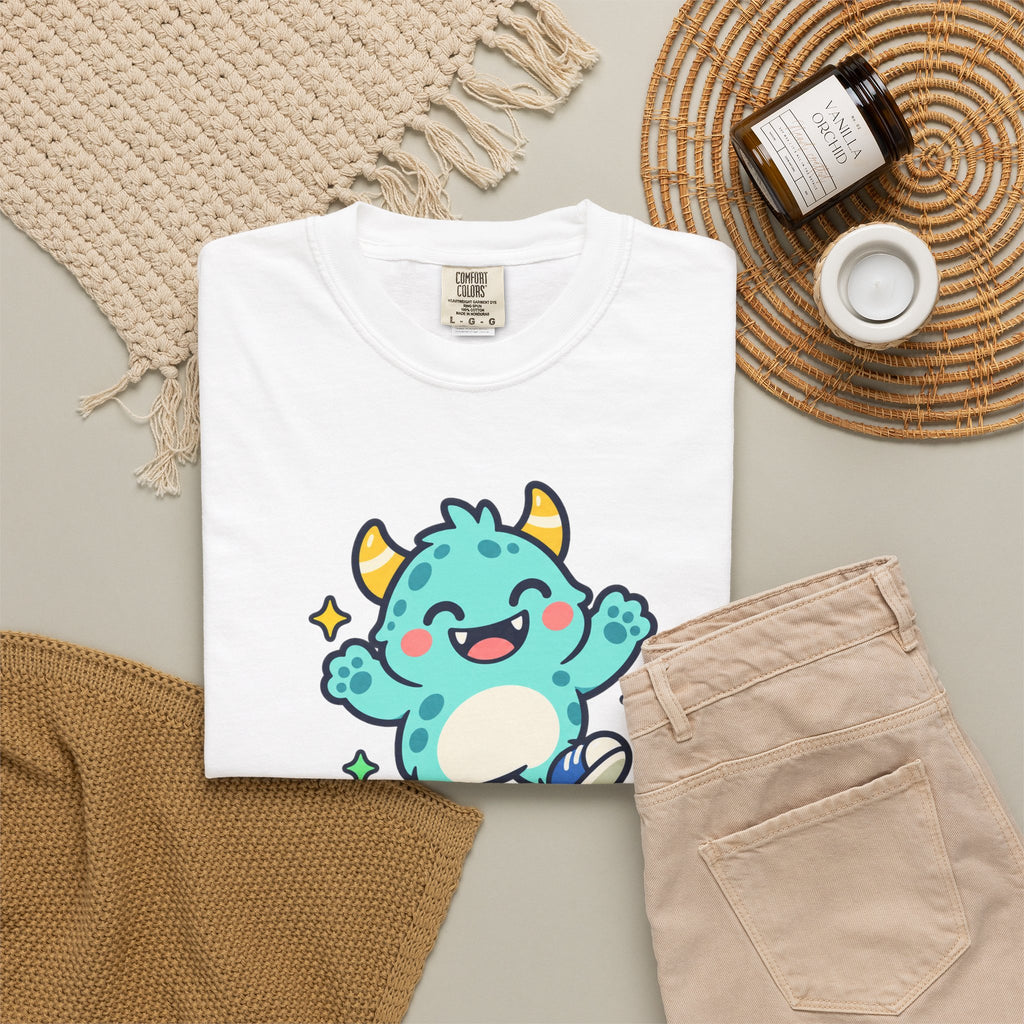 Stay Monster Happy – Cute Monster Graphic T-Shirt