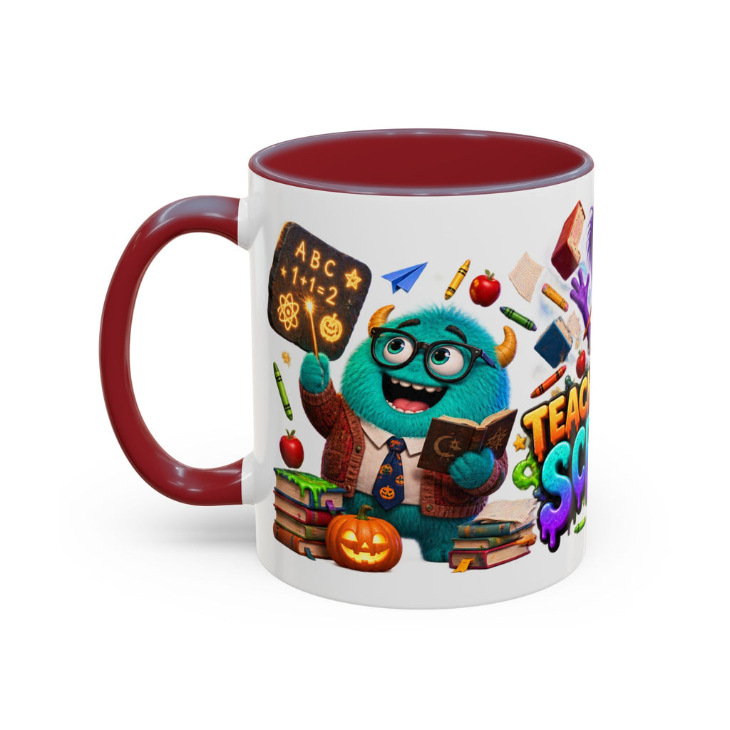 Teaching Is a Scream Monster Teacher Halloween White Mug