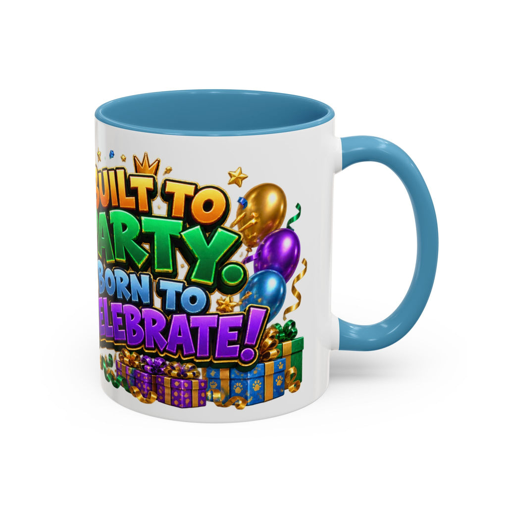 Built to Party English Bulldog Birthday White Mug