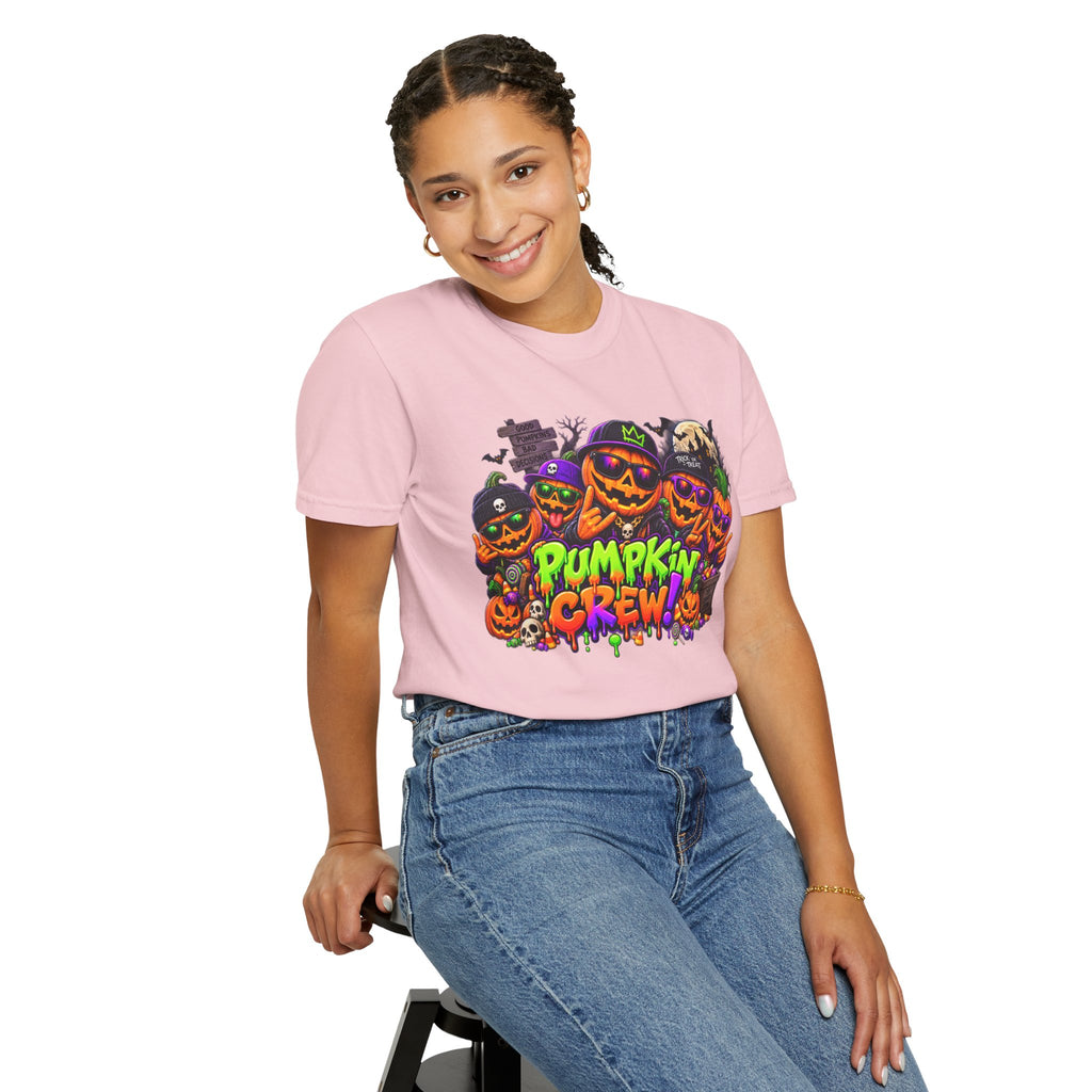 Pumpkin Crew Halloween T-Shirt – Funny Jack O’ Lantern Graphic Tee
