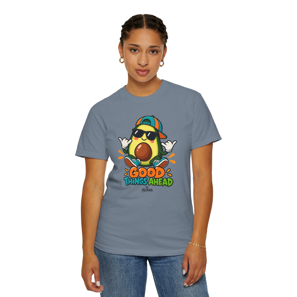 Good Things Ahead Avocado Graphic T-Shirt | Festora Everyday