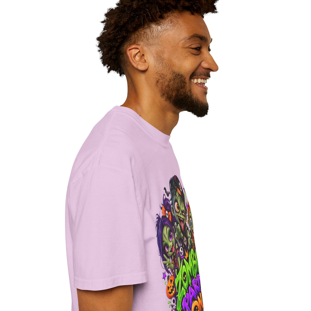 Zombie Party On! – Halloween Zombie Crew Graphic T-Shirt