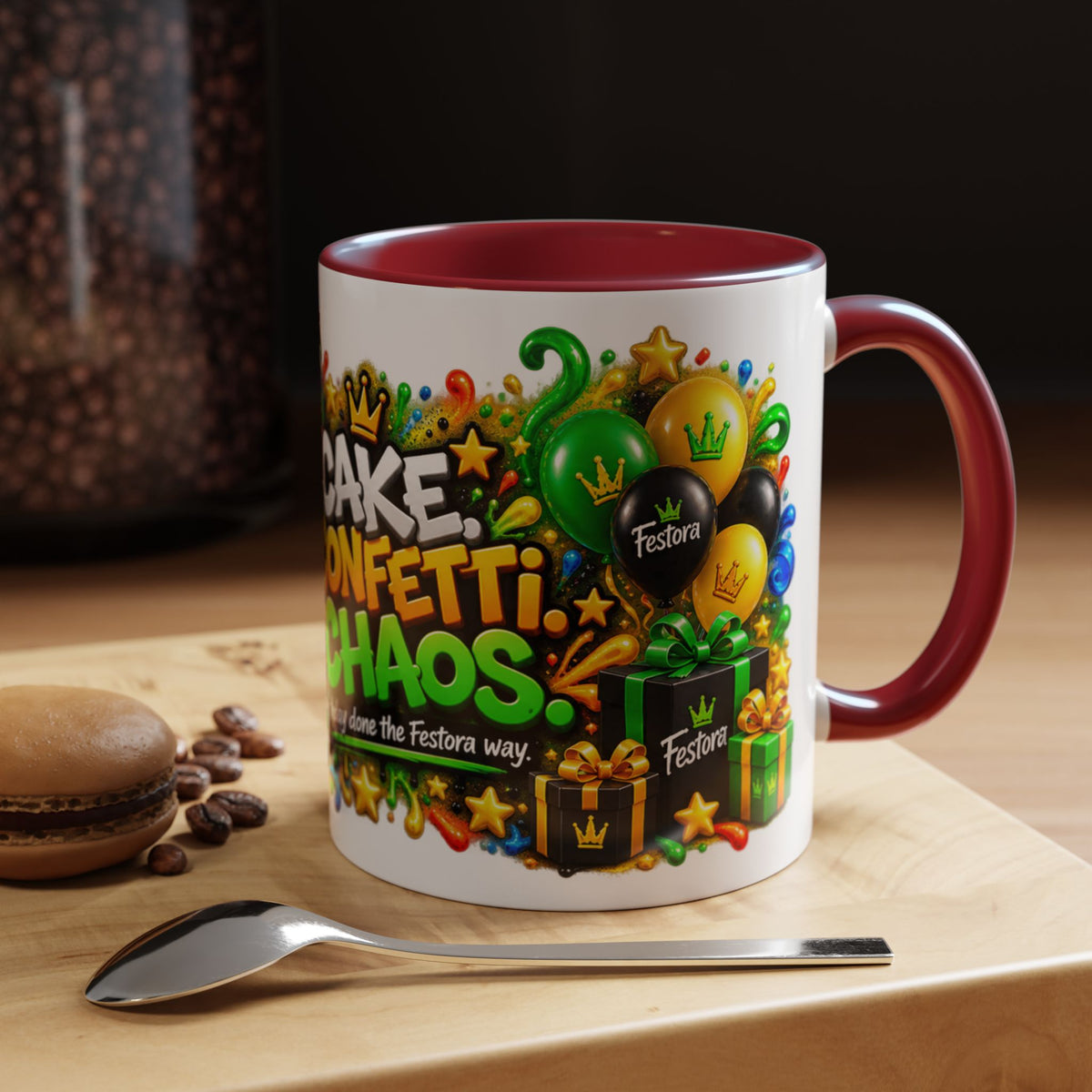 Festora Ant Birthday Mug – Cake Confetti Chaos Coffee Cup