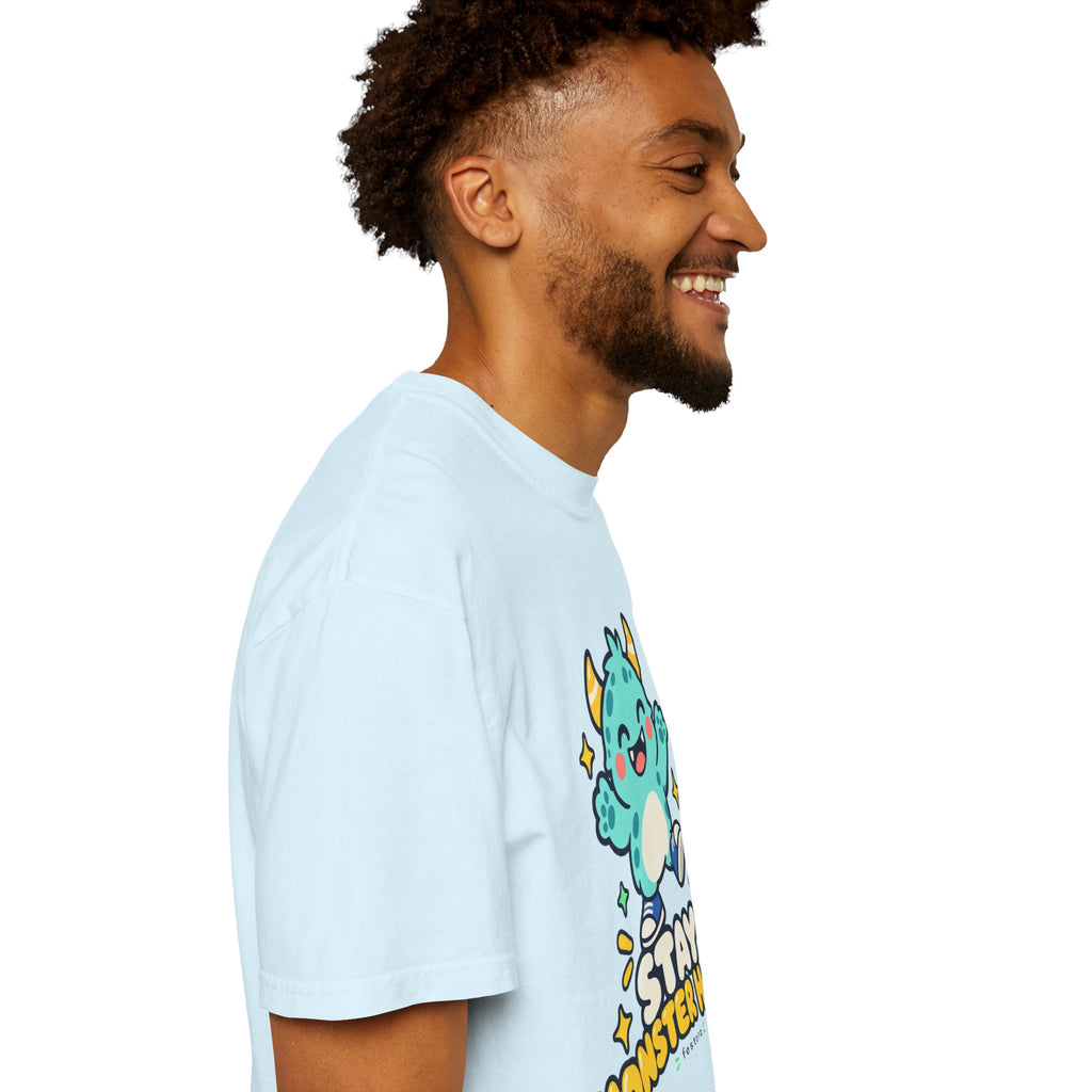 Stay Monster Happy – Cute Monster Graphic T-Shirt