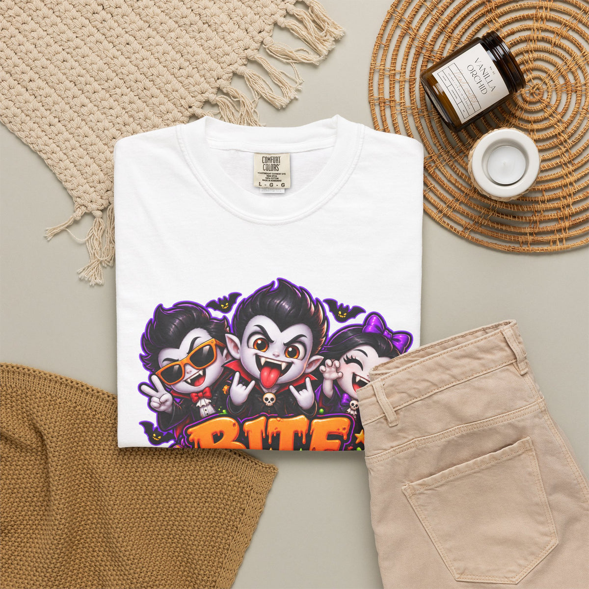 Bite Night Crew Halloween T-Shirt – Funny Vampire Graphic Tee