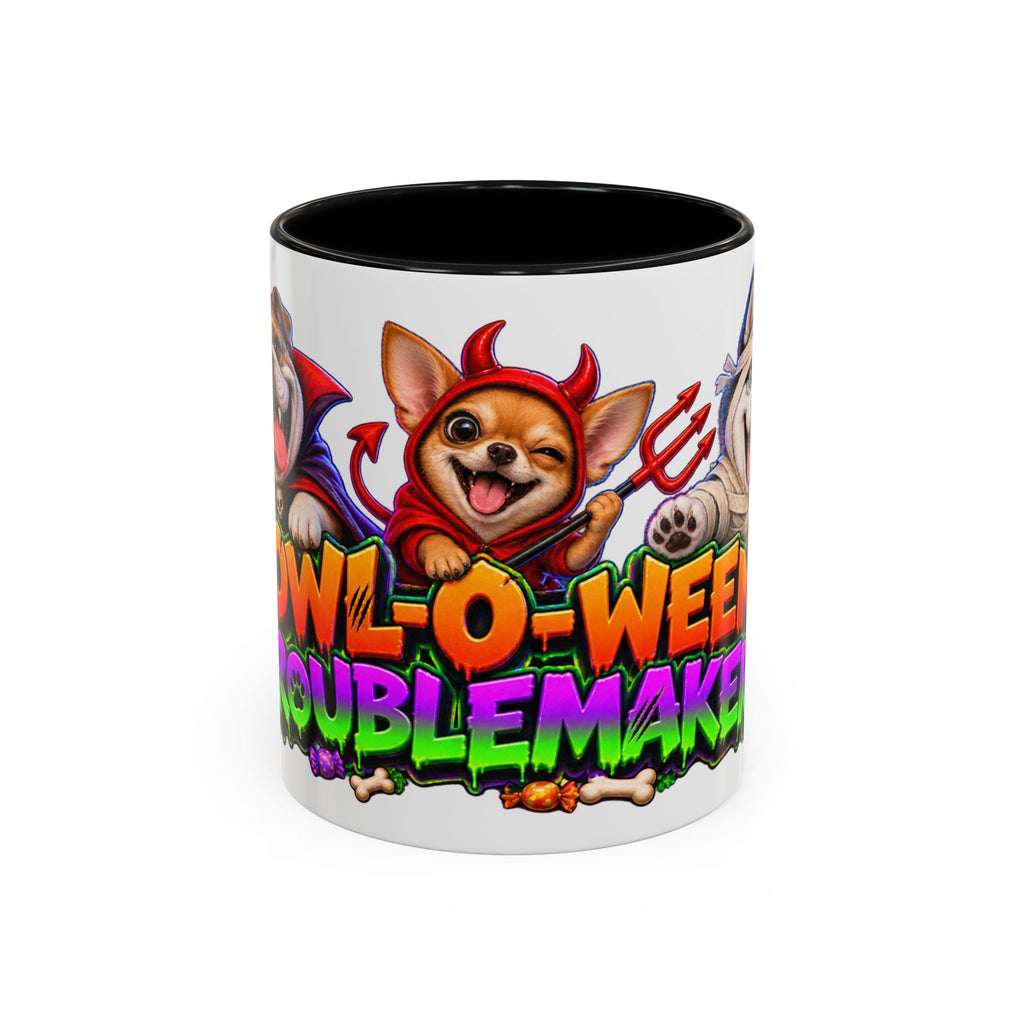 Howl-O-Ween Troublemakers Costume Dogs Halloween White Mug