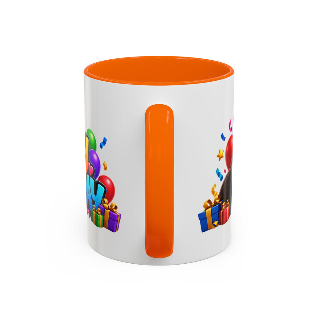 Gorilla Happy Birthday Mug - Colorful 3D Celebration Design