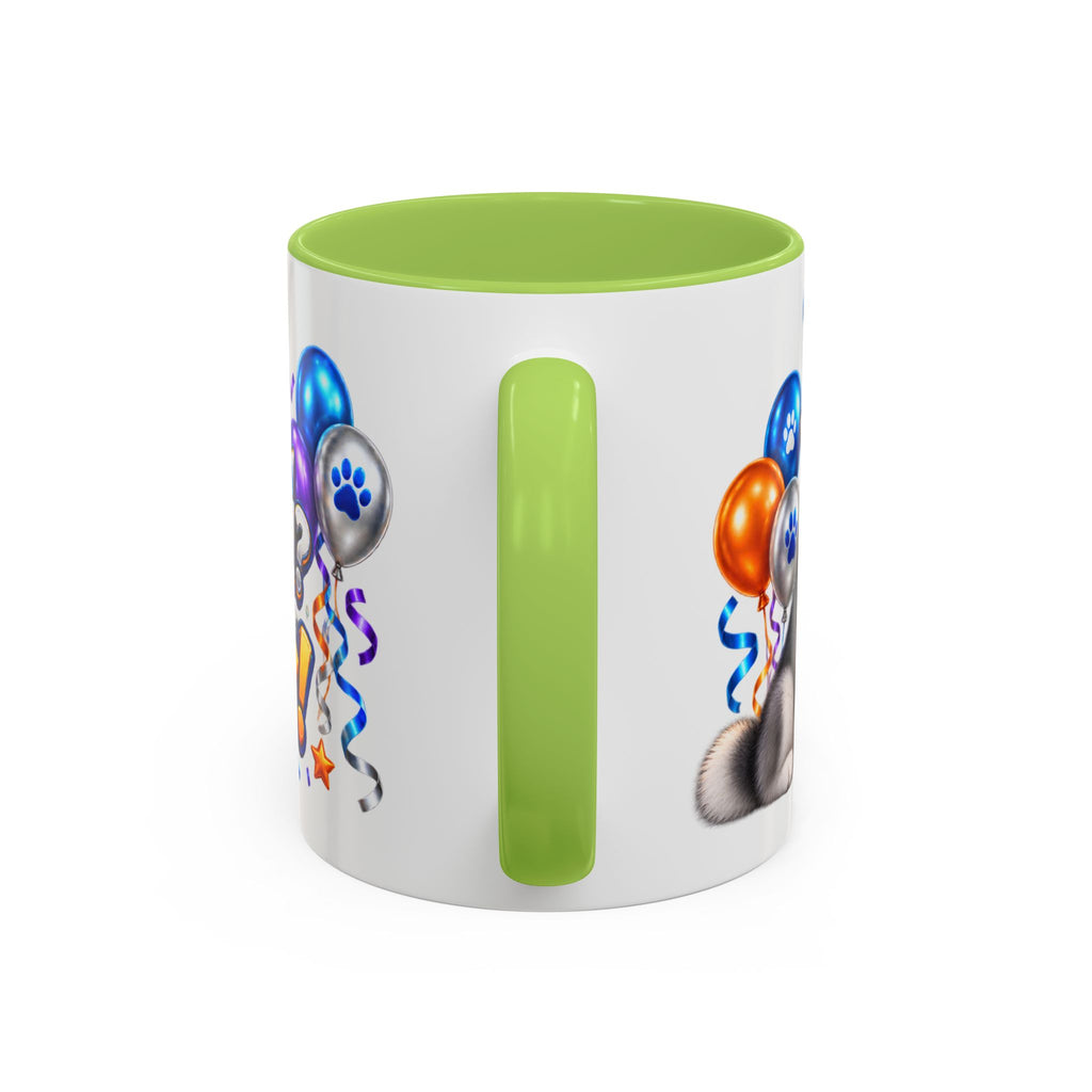 Howl Old Am I Siberian Husky Birthday White Mug